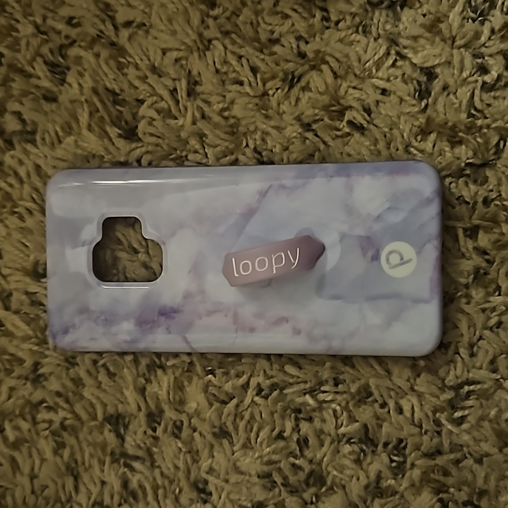 Purple Marble Samsung S9 Loopy